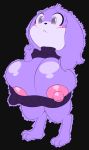  anthro big_breasts breast_expansion breasts cave_story chaco clothing female hi_res huge_breasts hyper hyper_breasts k--10 lagomorph mammal mimiga nipple_slip simple_background video_games 