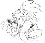  2018 anal anal_fingering arm_grab balls blush canine clothing dialogue digital_media_(artwork) fingering gloves group group_sex hedgehog infinite_(sonic) jackal looking_back male male/male mammal mask monochrome mostly_nude penis rough_sex sex shadow_the_hedgehog smile smirk soina sonic_(series) sonic_forces sonic_the_hedgehog threesome underwear underwear_aside 