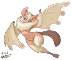  anthro breasts female membranous_wings monster_hunter_world muhut_(artist) neck_tuft paolumu simple_background solo tuft white_background wings 