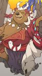  2018 anthro bear brown_fur clothed clothing dagger_(sdorica_sunset) fur male mammal overweight overweight_male sdorica_sunset solo 