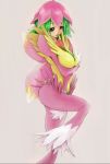  1girl digimon green_hair lilamon monster_girl 