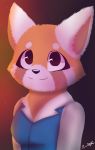  2018 aggressive_retsuko anthro clothed clothing digital_media_(artwork) female mammal pamella_juliano red_panda retsuko sanrio simple_background 