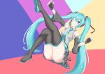  ainna_(kekai) hatsune_miku headphones heels pantsu thighhighs vocaloid 