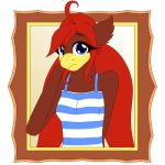  2017 avian bust_(disambiguation) female fibs hair heather_callow looking_at_viewer red_hair solo twintails_(disambiguation) vector 