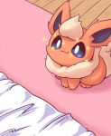  2018 ambiguous_gender bed cute eeveelution flareon nettsuu nintendo pok&eacute;mon pok&eacute;mon_(species) solo video_games 