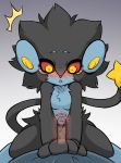  anthro blush duo female female_focus internal luxray male male/female nintendo pok&eacute;mon pok&eacute;mon_(species) rakkuguy sex sitting solo_focus surprise video_games 