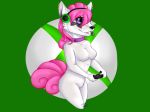  alternate_color breasts canine controller featureless_breasts female fox hair long_hair mammal microsoft nintendo piercing pok&eacute;mon pok&eacute;mon_(species) pok&eacute;morph solo tattoo video_games vulpix xbox zoey_v_(character) 