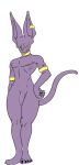  anthro beerus dragon_ball dragon_ball_super dragonball_super feline foreskin hand_on_hip jewlery male mammal penis simple_background solo theoryofstrings white_background wide_hips 