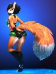  bathing butt canine cel_shading clothing fox girly glowing kazama male mammal suit teasing water zingiber 
