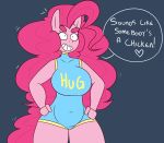  &lt;3 2015 anthro anthrofied big_breasts breasts earth_pony english_text equine female friendship_is_magic horse huge_breasts hugtastic_pinkie_pie mammal my_little_pony pinkie_pie_(mlp) pony solo somescrub text 