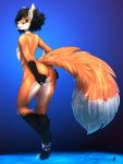  balls butt canine cel_shading fox girly glowing kazama male mammal nude teasing water zingiber 