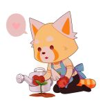  2018 aggressive_retsuko ambiguous_gender anthro clothing digital_media_(artwork) fur mammal red_panda resasuke sanrio simple_background solo tariah 