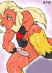  2008 anthro balls blaziken male nintendo penis pok&#233;mon pok&#233;morph pokemon solo video_games zenmigawa 