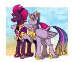  2018 armor blush duo equine female horn inuhoshi-to-darkpen mammal my_little_pony my_little_pony_the_movie tempest_shadow_(mlp) unicorn winged_unicorn wings 