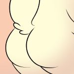  anthro butt hamster mammal nishi nude oxynard pink_background rodent simple_background solo 