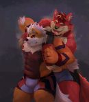  2017 abs anthro arcanine biceps body_hair canine clenched_teeth clothed clothing digital_media_(artwork) duo facial_hair fight fur hair kay_enchos male male/male mammal merfiller muscular muscular_male nintendo nipples pecs pok&eacute;mon pok&eacute;mon_(species) smile standing teeth tongue tongue_out video_games wrestling zhao 