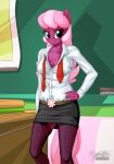  2015 anthro anthrofied cheerilee_(mlp) earth_pony equine female friendship_is_magic hi_res horse looking_at_viewer mammal my_little_pony mysticalpha pony smile solo 