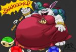  belly big_belly bulge burping clothing female_pred hat koopa_troopa madame_broode mario_bros nintendo reptile scalie soft_vore stomach_noises tanookicatoon tanookicatoon(artist) turtle video_games vore 