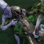  3d_(artwork) alien bdsm bondage bound chair digital_media_(artwork) erection halo_(series) hi_res humanoid humanoid_penis laboratory male monstrous_humanoid nude open_mouth penis ralic_turman sangheili tentacles video_games 