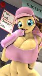  2018 3d_(artwork) big_breasts bottomless breasts clothed clothing digital_media_(artwork) equine female fluttershy_(mlp) friendship_is_magic gym hat hi_res huge_breasts mammal my_little_pony pegasus shirt snuddy source_filmmaker tank_top voluptuous wide_hips wings 