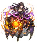  bangs black_dress black_hair bouquet breasts bridal_gauntlets bridal_veil cleavage dress feather_trim fingernails fire fire_emblem fire_emblem:_kakusei fire_emblem_heroes flower full_body grey_eyes hair_ornament hand_up high_heels highres holding jewelry large_breasts lips long_hair looking_away non-web_source official_art open_mouth see-through senchat shiny shiny_clothes skin_tight solo tharja tiara transparent_background veil 