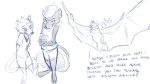  2018 anthro barefoot bat blue_and_white clothed clothing dialogue diana_marsey_(visiti) disney dye elizabeth_o&#039;dure_(visiti) english_text eyewear fan_character flying goggles group holding_object ittybittykittytittys mammal marsupial membranous_wings monochrome multiple_images on_top opossum simple_background skunk spread_wings standing text white_background wings zootopia 
