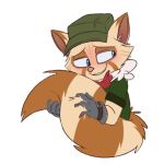  ailurid animated anthro blue_eyes blush colored fluffy kjoee88 league_of_legends male mammal recon_scout_teemo riot_games solo teemo_(lol) veigar-chan video_games yordle 