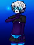  &lt;3 2018 black_skin blue_background blue_eyes blue_panties blush bulge clothed clothing dark_elf datfurrydude elf five_nights_at_candy&#039;s five_nights_at_freddy&#039;s girly glowing glowing_eyes gradient_background hair humanoid legwear male mask nipples not_furry panties pointy_ear puppet_(fnaf) purple_skin shirt simple_background solo_focus standing stockings striped_legwear striped_panties striped_stockings stripes tongue tongue_out underwear undressing video_games white_hair white_nipples 