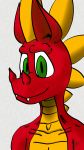  2018 anthro digital_media_(artwork) dragon looking_to_viewer male mreidu simple_background smile 