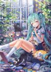  hatsune_miku neko seifuku vocaloid zenyu 