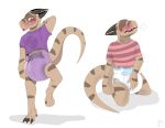  anthro blush breathing claws diaper embarrassed eyes_closed lizard male masturbation poofy_dragon reptile rubbing scalie standing tongue 