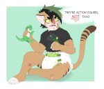  ageplay anthro band-aid bandage blush bruised cat dialogue diaper embarrassed feline male mammal poofy_dragon sitting solo tears toy 