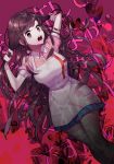  angry apron bandaged_leg bandages bandaid bandaid_on_knee brown_eyes brown_hair danganronpa highres long_hair looking_at_viewer open_mouth pleated_skirt senet17 short_sleeves skirt solo super_danganronpa_2 tears tsumiki_mikan very_long_hair 