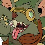  drooling kamon koda-kota league_of_legends macro male male_pred male_prey mammal micro open_mouth rat riot_games rodent saliva shadowlugia2009 size_difference throat tongue twitch video_games vore 