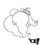  2018 anthro bent_over big_breasts big_butt bikini breasts buckteeth butt camel_toe clothed clothing darkboss digital_media_(artwork) female hair huge_breasts huge_butt lagomorph line_art looking_at_viewer looking_back mammal mature_female monochrome open_mouth patricia_bunny presenting presenting_hindquarters rabbit rear_view short_hair simple_background skimpy slightly_chubby smile solo standing swimsuit teeth the_looney_tunes_show thick_thighs tongue voluptuous wide_hips 