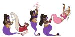  2018 anthro big_breasts black_hair blackshirtboy blush breasts brown_hair canine clothed clothing duo female fox gender_transformation genie hair human_to_anthro jewelry lamp long_hair male mammal mtf_transformation mustelid navel nipple_bulge otter sequence simple_background smile surprise transformation white_background white_hair wide_hips 