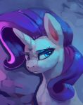  2018 equine eyelashes eyeshadow female feral friendship_is_magic hair hi_res horn makeup mammal my_little_pony rarity_(mlp) rodrigues404 solo unicorn 