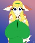  2017 big_breasts bovine breasts cattle cosplay female fibs huge_breasts lilina_truce looking_at_viewer mammal tiffania_westwood vector 