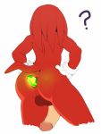  ? anal anal_penetration anthro anus backsack balls big_butt butt clothing digital_media_(artwork) dipstick_tail echidna emerald_(gem) fur gem gloves hi_res improvised_dildo improvised_sex_toy knuckles_the_echidna looking_away male mammal monotreme multicolored_tail oblivious penetration penis penis_backwards perineum red_fur simple_background solo sonic_(series) squish_(artist) unaware video_games white_background 