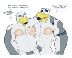  anthro anti_dev avian ayden_(brogulls) bird brogulls father huge_nipples male male_lactation parent seagull son wilson_(brogulls) 