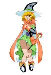  blonde_hair commentary_request cosplay dragon_quest dragon_quest_iii gloves graphite_(medium) kise_yayoi long_hair mage_(dq3) mage_(dq3)_(cosplay) millipen_(medium) onnaski panties pantyshot precure smile smile_precure! solo staff traditional_media underwear weapon 