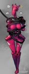  battle_droid breasts doll_joints featureless_breasts featureless_crotch female front_view full-length_portrait hands_behind_back machine multicolored_skin not_furry portrait psyk323 red_skin robot solo star_wars 