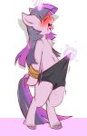  2015 ahegao blush clothing cold-blooded-twilight cutie_mark equine eyes_closed female feral friendship_is_magic fur hair hi_res horn looking_pleasured magic mammal masturbation multicolored_hair my_little_pony open_mouth purple_fur purple_hair pussy_floss pussy_juice rope shorts solo tongue tongue_out twilight_sparkle_(mlp) two_tone_hair unicorn vaginal vaginal_masturbation wedgie 