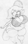  2018 animal_humanoid big_breasts big_butt black_and_white bra breasts buckteeth butt cartoon_network clothed clothing eileen eyewear female glasses huge_breasts humanoid mammal mole mole_humanoid monochrome overweight regular_show sbshouseofpancakes short_stack shorts simple_background slightly_chubby solo teeth thick_thighs tight_clothing underwear white_background wide_hips 