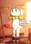  asriel_dreemurr balls bed blush briefs bunk_bed caprine child clothed clothing clothing_lift cub english_text flaccid foreskin fur goat green_eyes male mammal monster navel nipples pants_around_ankles penis shirt shirt_lift solo standing suimatsu teddy_bear text uncut undertale underwear video_games white_fur young 