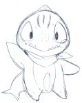  2015 anthro blue_and_white blush doneru erection fish looking_at_viewer male marine monochrome mostly_nude penis scarf semi-anthro shark sharp_teeth simple_background sketch solo sweat teeth tongue white_background 