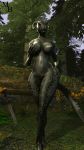  3d_(artwork) argonian big_breasts breasts digital_media_(artwork) exposed female looking_at_viewer masterbrony nude outside pinup pose scalie solo source_filmmaker the_elder_scrolls thick_thighs video_games wide_hips 