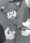  2004 amy_rose anthro anus female greyscale hedgehog is_(artist) mammal masturbation monochrome mostly_nude pussy sonic_(series) 