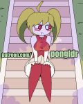  animated blush clothed clothing female flora_fauna humanoid legwear looking_at_viewer nintendo not_furry plant pok&eacute;mon pok&eacute;mon_(species) pongldr pussy solo steenee stockings video_games young 