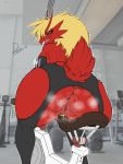  anthro anus bicycle big_butt blaziken butt clothing donkles exercise_clothing female freckles garter_belt_leggings gym looking_back musk nintendo open_mouth pok&eacute;mon pok&eacute;mon_(species) pubes pussy pussy_juice smile solo thick_thighs tight_clothing video_games 